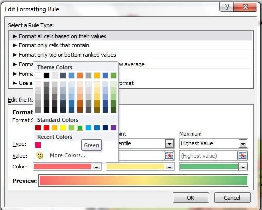 آموزش تغییر گرادیان رنگ در نقشه حرارتی (heat map) اکسل آموزش تغییر گرادیان رنگ در نقشه حرارتی (heat map) اکسل - سونار وب