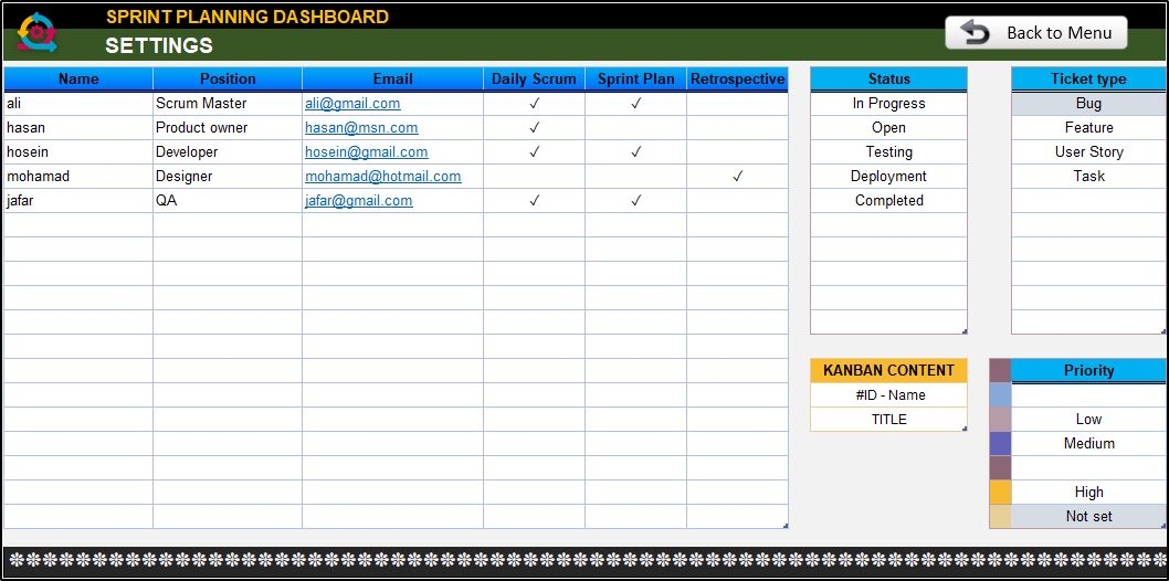 نرم افزار مدیریت پروژه چابک - Sprint Planning Dashboard - داشبورد برنامه ریزی اسپرینت نرم افزار مدیریت پروژه چابک Sprint Planning Dashboard داشبورد برنامه ریزی اسپرینت 2