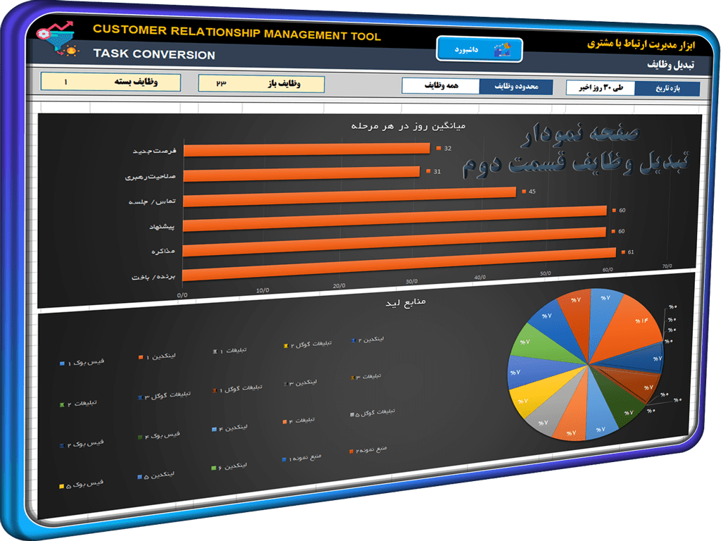 فایل اکسل مدیریت ارتباط با مشتری CRM اکسل مدیریت ارتباط با مشتری CRM