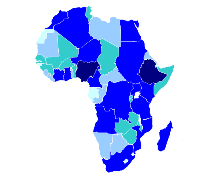 فایل اکسل نقشه حرارتی آفریقا + بدون قفل و متن باز فایل اکسل نقشه حرارتی آفریقا-africa-countries-heat-map-فایل اکسل نقشه حرارتی آفریقا