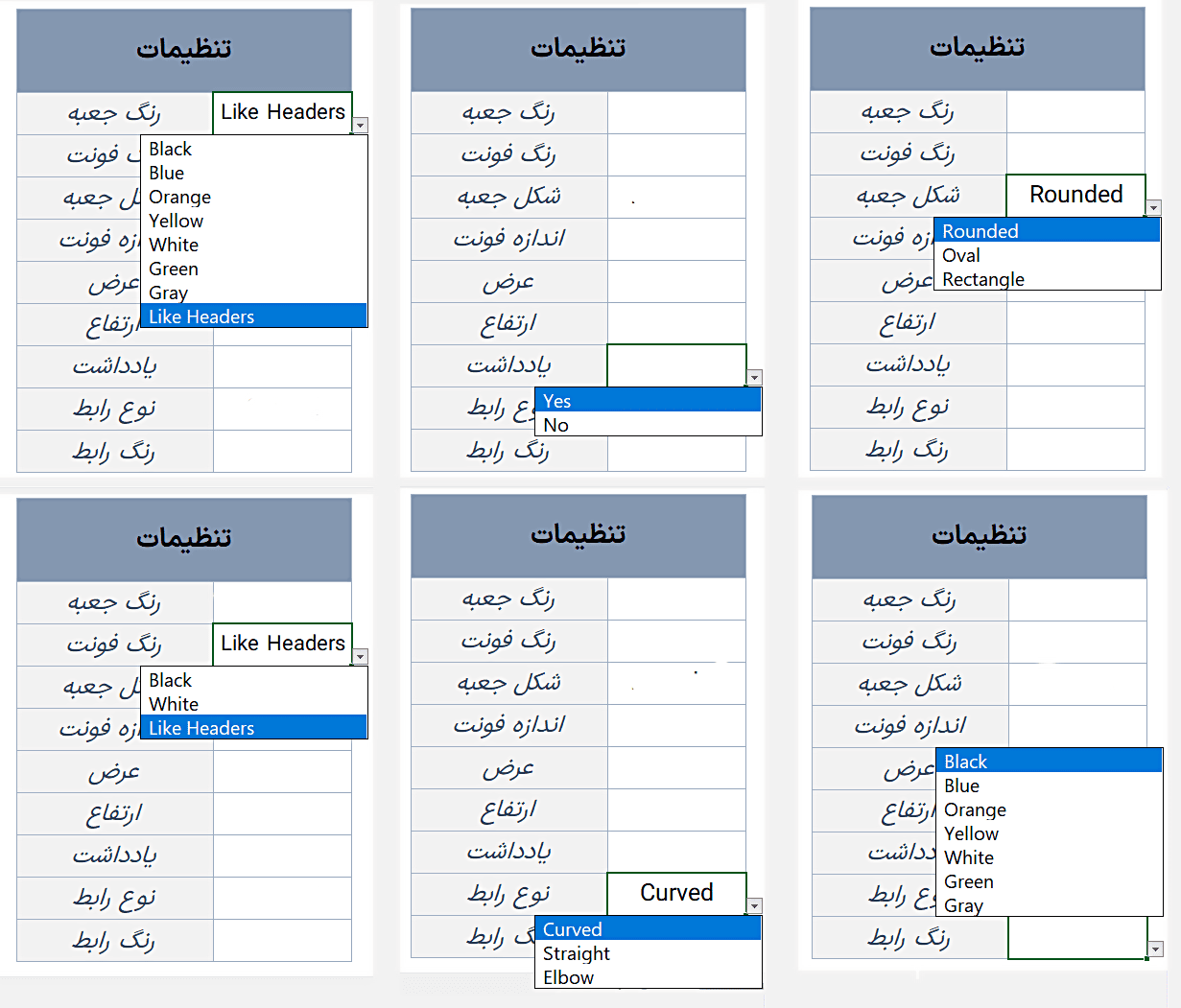 فایل اکسل نمودار پاپیون Bowtie Diagram - ابزار تجزیه تحلیل پاپیون فرآیند آسیب تغییر تنظیمات قالب پاپیون